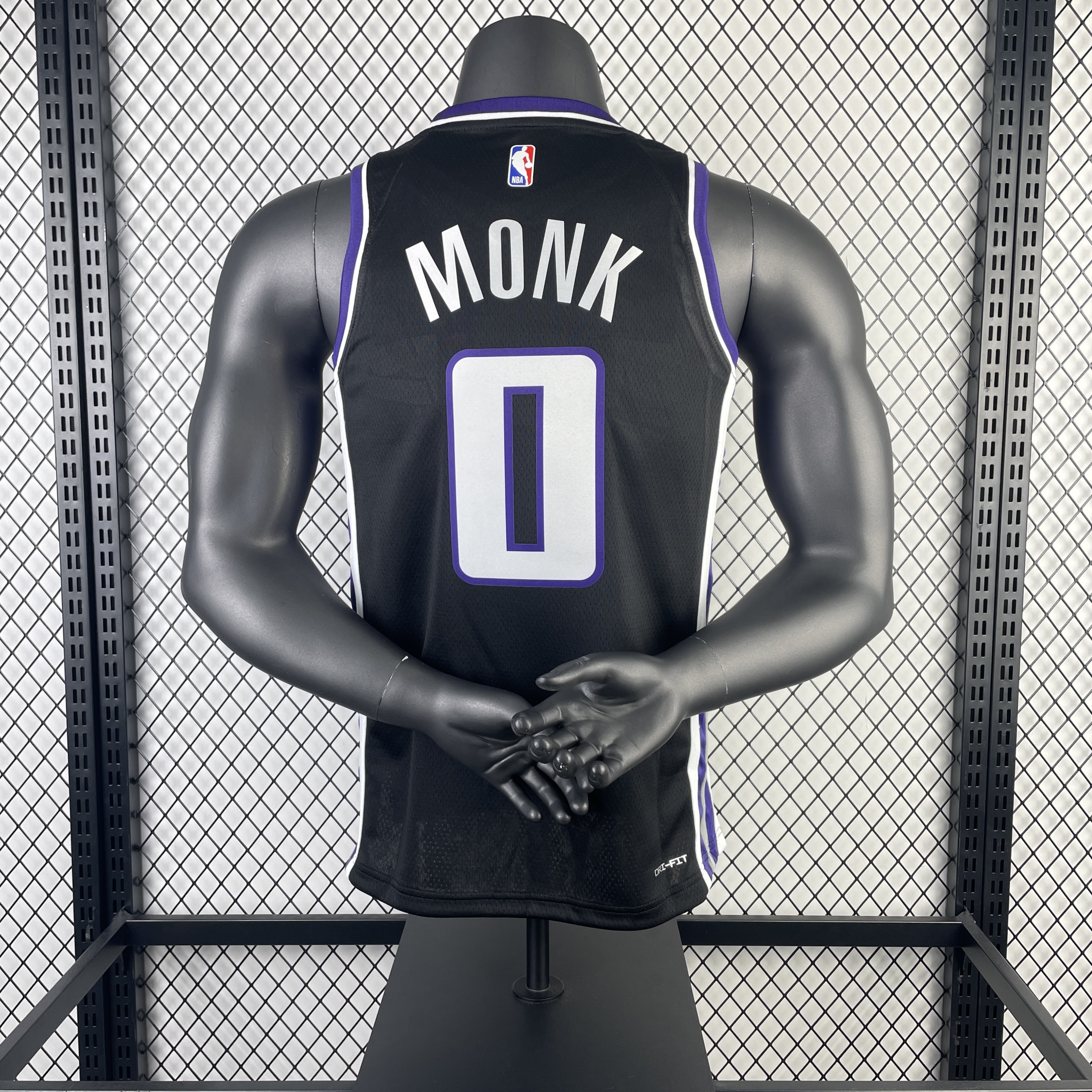 Men Sacramento Kings #0 Monk blackNBA 2023 24 Season Jerseys->sacramento kings->NBA Jersey